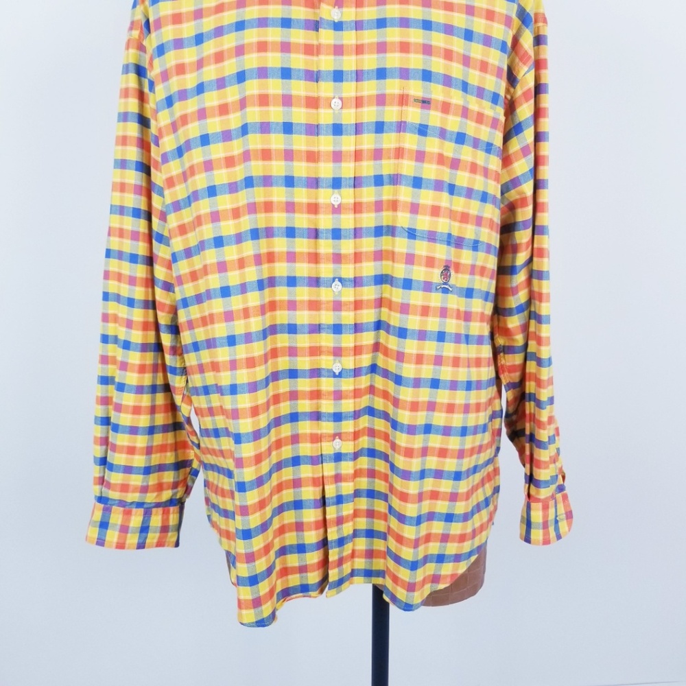 *SOLD* Vintage Tommy Hilfiger Plaid Button Down XL - Picture 3 of 6
